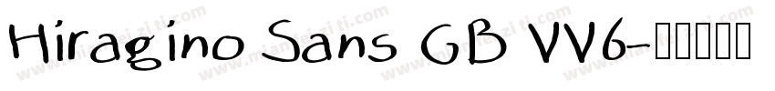 Hiragino Sans GB VV6字体转换